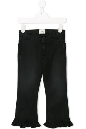 Fendi Ruffled-trimmed jeans
