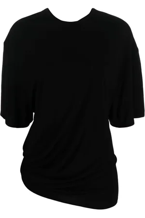 CHRISTOPHER ESBER Draped-detail short-sleeve T-shirt