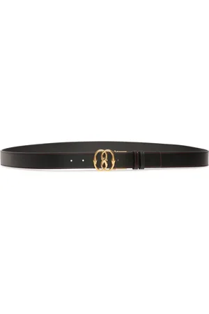 Bally Logo-buckle leather belt