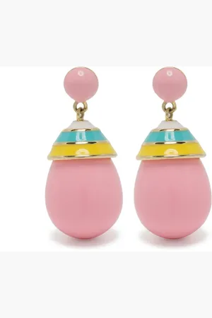 ESHVI Mini striped drop earrings