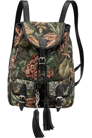 Saint Laurent 2018-2024 Canvas Floral Festival backpack