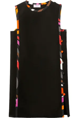 Puccini Marmo-print detail cotton minidress