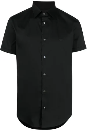 Emporio Armani Short-sleeved poplin shirt