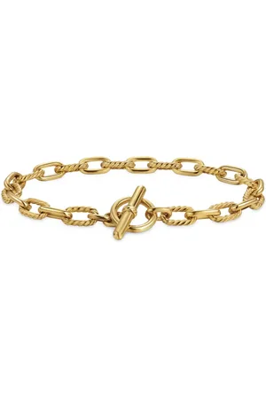 David Yurman 18kt yellow Toggle chain bracelet (5.5mm)