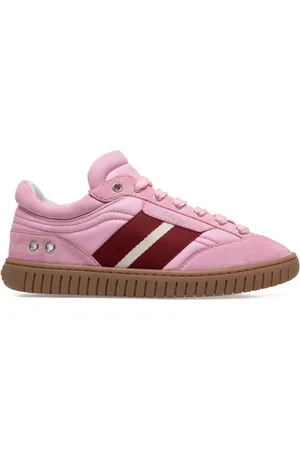 Bally Lace-up quilted leather sneakers