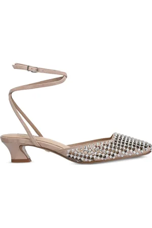 Lola Cruz 45mm crystal-embellished pumps