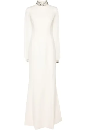 JEAN-LOUIS SABAJI Crystal-embellished gown