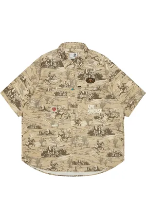 A Bathing Ape Logo-embroidered shirt