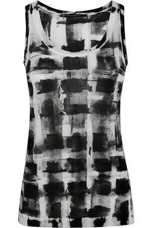 PIERANTONIO GASPARI Abstract-print tank top