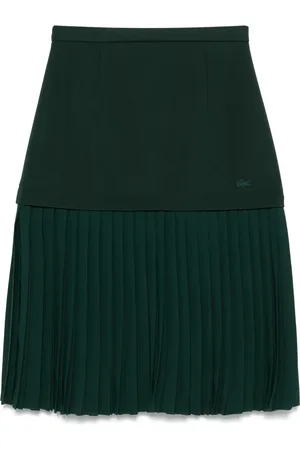 Lacoste Pleated satin skirt