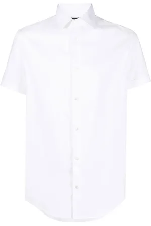 Emporio Armani Short-sleeved poplin shirt