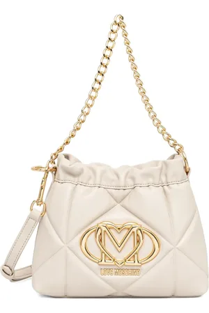 Moschino Logo-plaque bucket bag