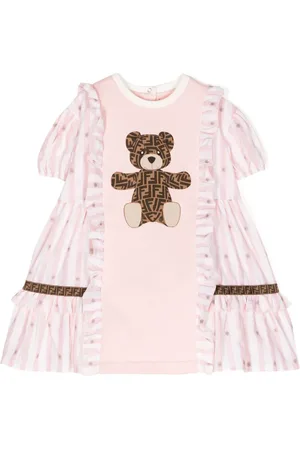 Fendi FF-logo print teddy-bear dress