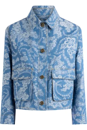Etro Denim jacquard jacket