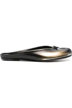 Maison Margiela Tabi metallic slippers