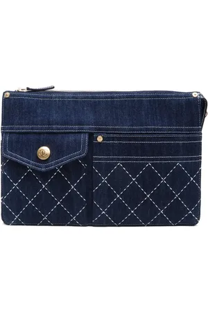 CHANEL 2019-2020 denim clutch