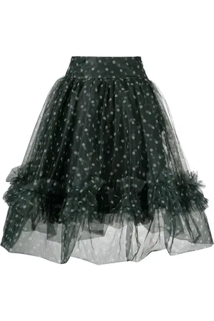 Molly Goddard Bonnie polka dot tulle midi skirt