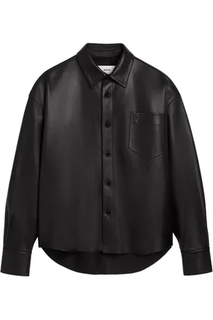 Ami Ami de Coeur-embroidery lambskin shirt