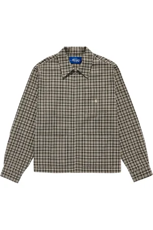 AWAKE NY Cotton-blend checked shirt
