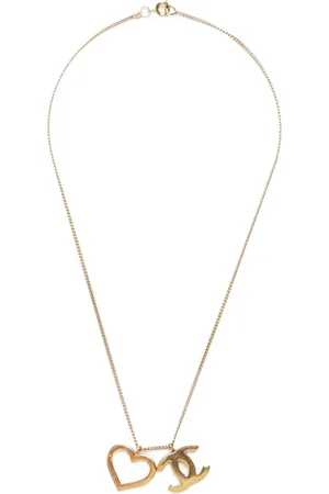 CHANEL 2004 Interlocking CC and Heart-pendant necklace