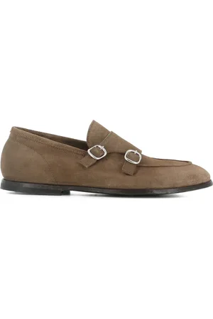 Green george Double-buckle loafers