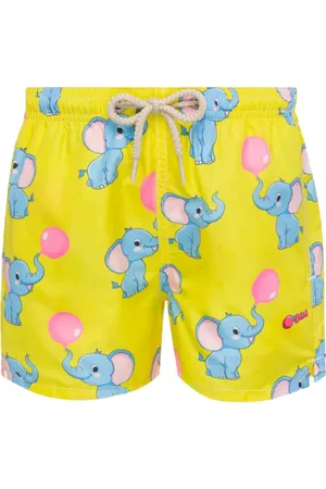 MC2 SAINT BARTH Elephant-print swim shorts