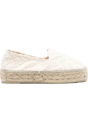 MANEBI 35mm fringed double-sole espadrilles