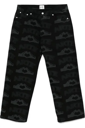 ARTE Heart-printed jeans