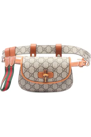 Gucci 2016-2024 Mini GG Supreme Web Bamboo 1947 belt bag