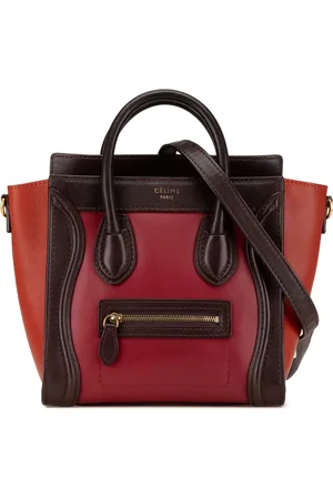 Céline 2013 Nano Tricolor Leather Luggage Tote satchel
