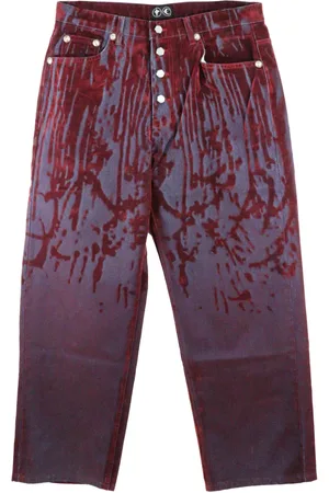 THUG CLUB Laser-cut jeans