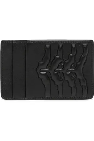 Alexander McQueen Ribcage embossed cardholder