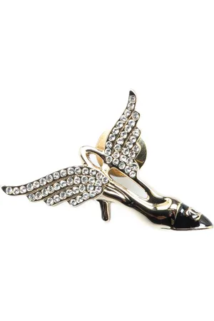 CHANEL 2023 Plated Wing Heel Brooch costume brooch
