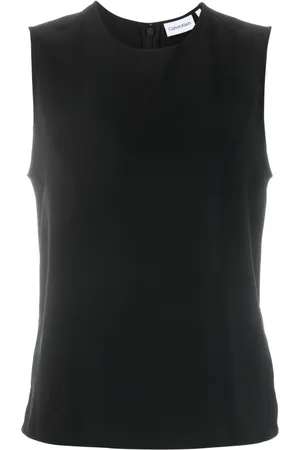 Calvin Klein Crew-neck twill tank top