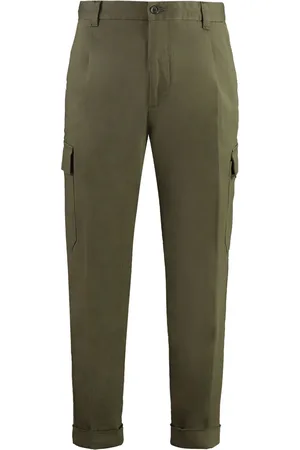 HUGO BOSS Cargo-pocket pleat detail tapered trousers