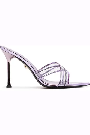 Alevì 100mm metallic-effect sandals