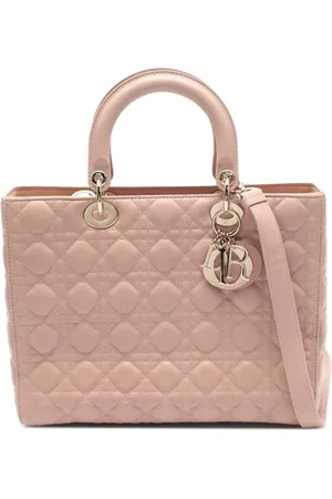 Dior 2010s large Lady Dior two-way handbag