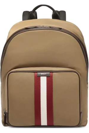 Bally Mavrick striped-panel backpack
