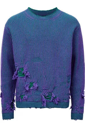 Maison Margiela Two-tone distressed jumper