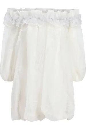 Cinq A Sept Nava embroidered ruffled minidress