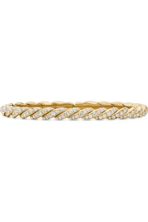 David Yurman 18kt yellow pavéflex bracelet (5mm)