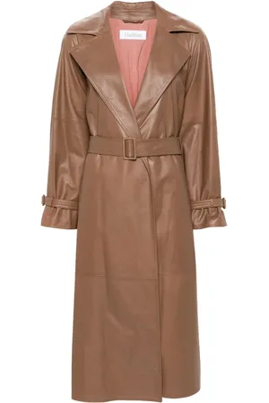 Max Mara Ande leather trench coat