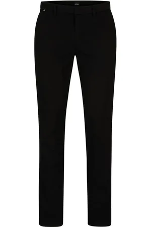 HUGO BOSS Logo-appliqué slim-cut trousers