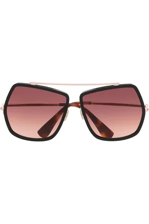 Max Mara Oversize geometric-frame sunglasses
