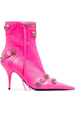 Balenciaga Cagole leather ankle boots