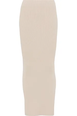 Max Mara Ribbed midi skirt