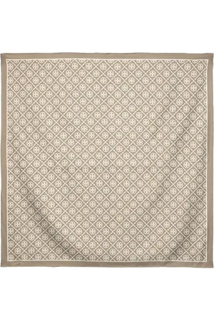 Tory Burch T Monogram silk scarf