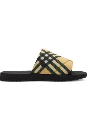 Burberry Checkered Trek slides