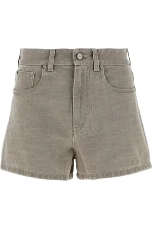 Fendi Stamp 1925 logo-embroidered denim shorts