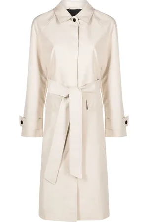 Calvin Klein Single-breasted belted-waist coat